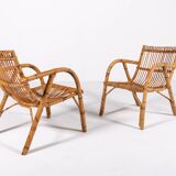 1970's Italian Design Rattan Indoor/Outdoor Set