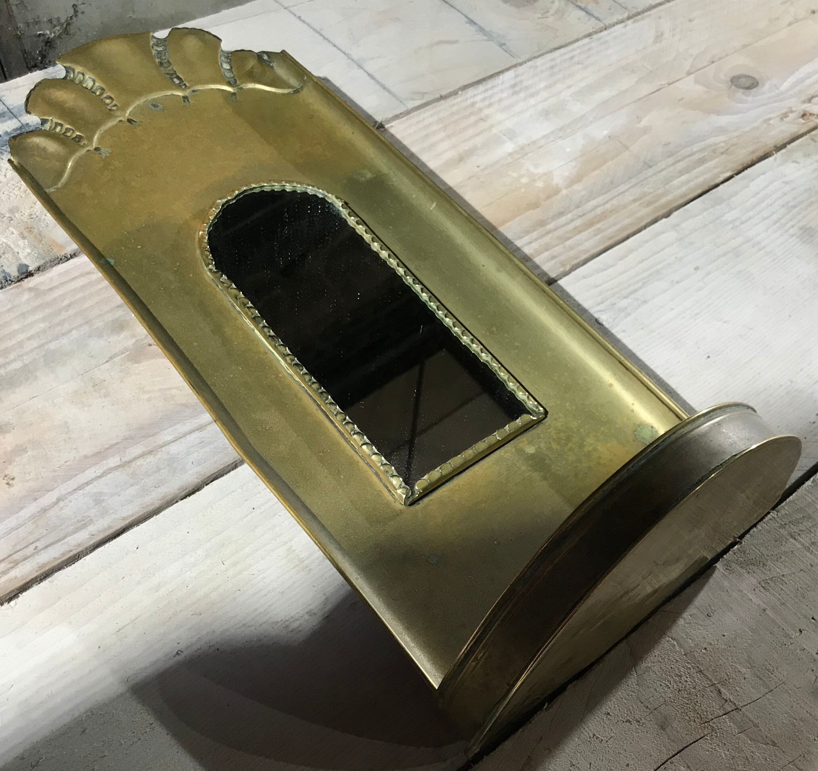 Brass mirror 19x48cm