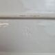 Rectangular plate in slipware decorated with fruits – signed Pw – 40 cm