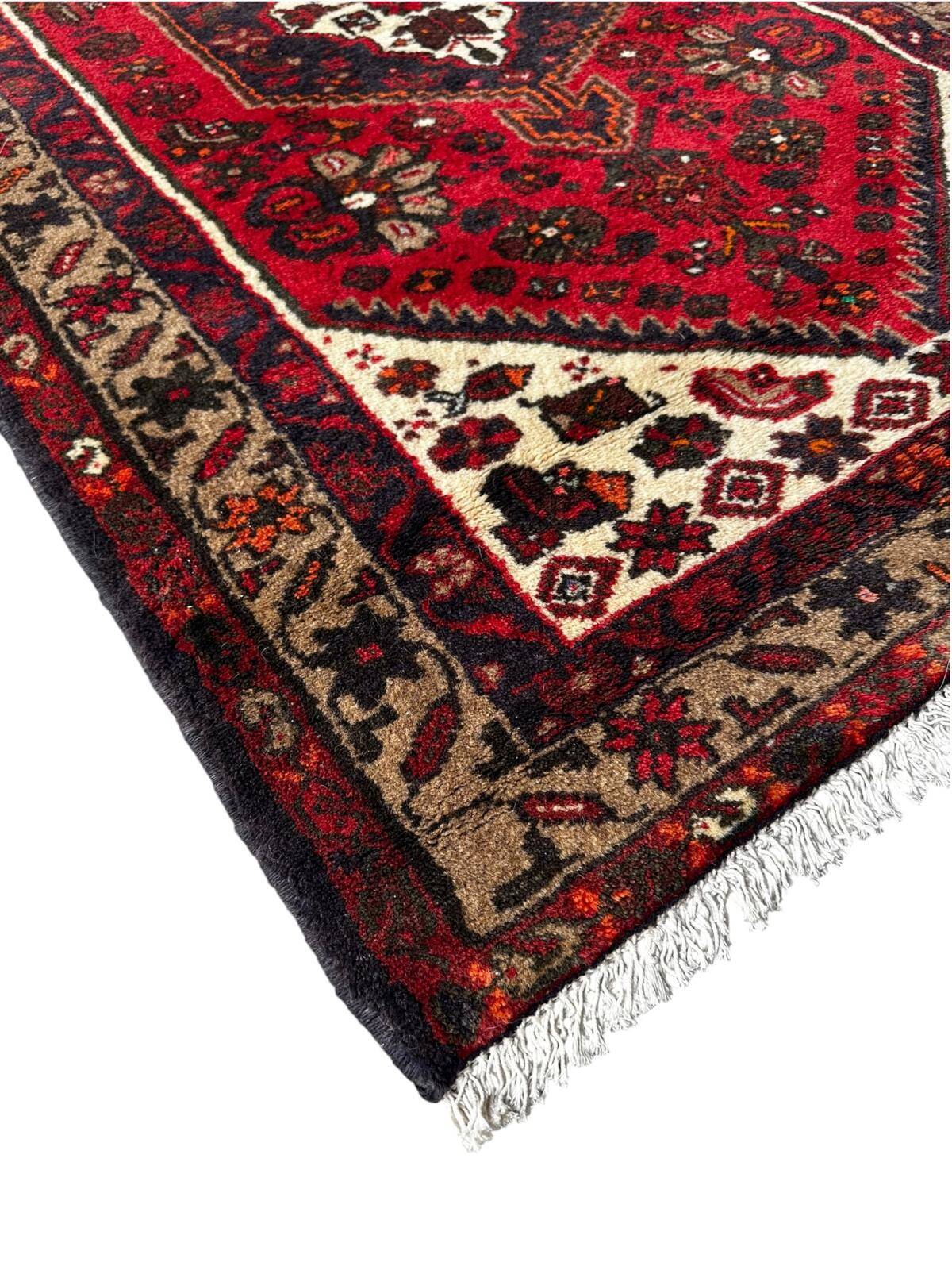 Handmade Persian Hamadan rug 100cm x 160cm