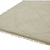 Hand-Knotted Turkish Contemporary 288 cm x 376 cm Beige Wool Carpet