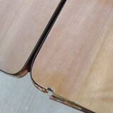 Oval table with formica flap