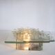 Poliarte ceiling light by Albano Poli in clear Murano glass.