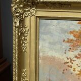 Autumn landscape. Oil on canvas.