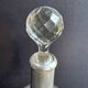 Cut crystal carafe with silver frame