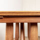 Large extendable dining table, 320 cm, in oak, Guillerme and Chambron.