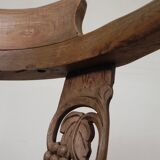 Set of 2 teak corner chairs, 1980s