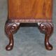 Vintage buffet display cabinet circa 1940 in flame mahogany and satinwood.