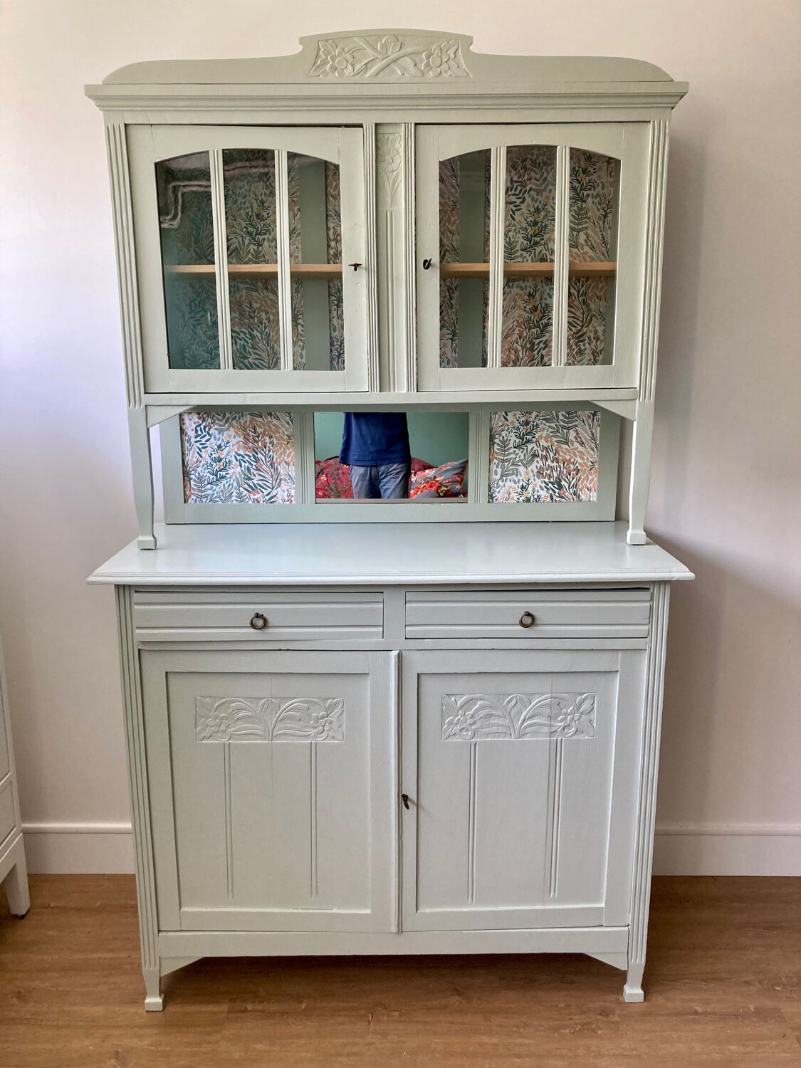 Buffet Vaisselier Art Nouveau à Décor De Fleurs - Est De La France Imgx1200 444