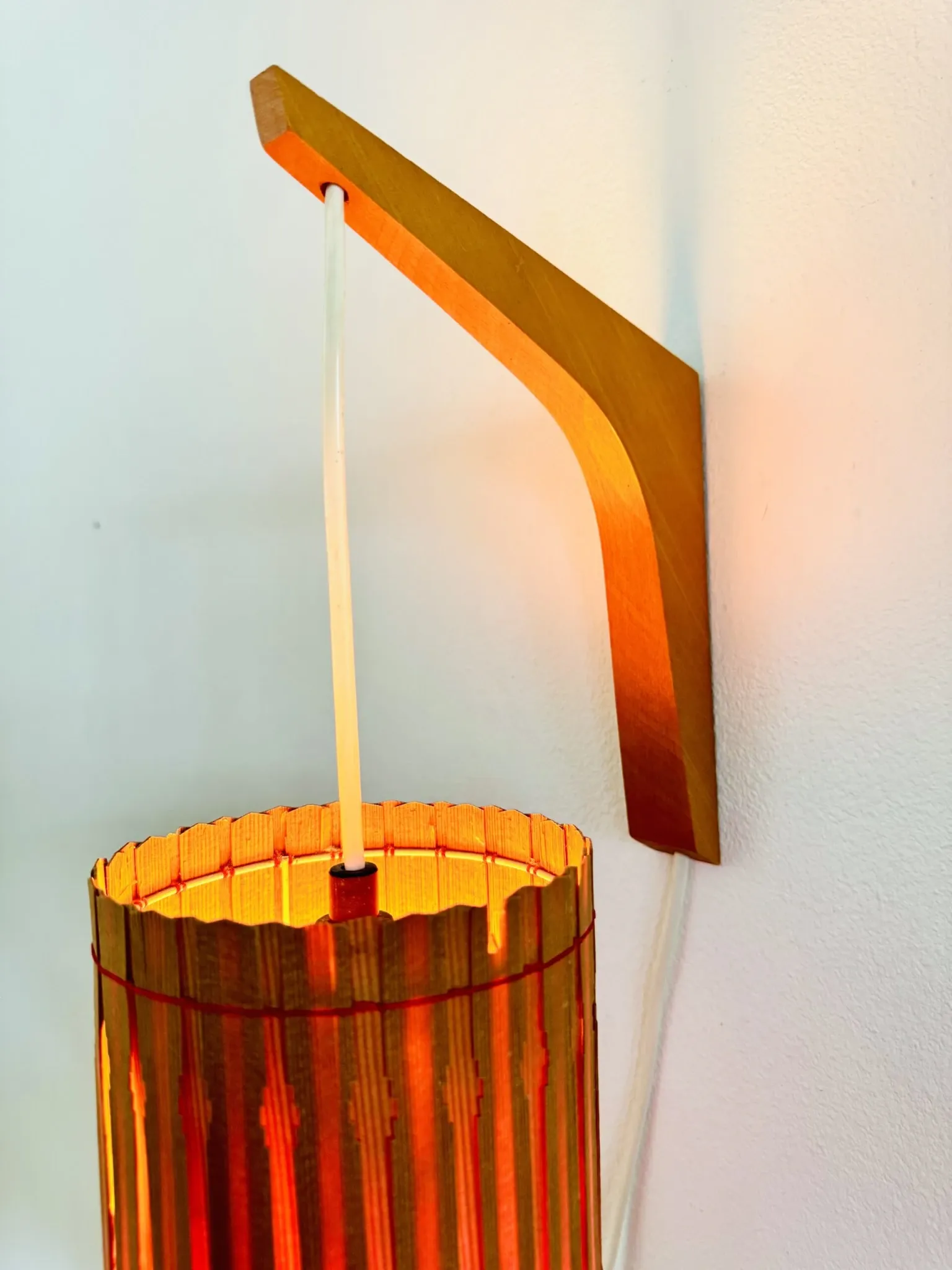 Pine Veneer Wall Lamp By Krásná Jibza For Uluv Bratislava, Former Czechoslovakia, 1950S