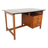 Vintage oak desk from the 1960s.