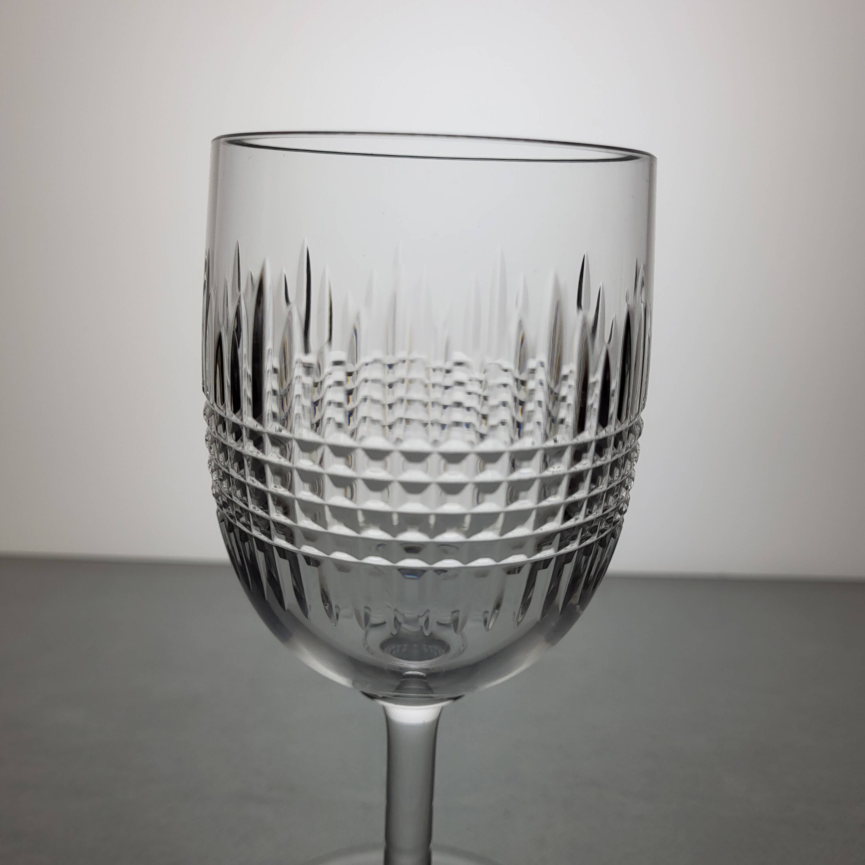 6 Baccarat crystal water/wine glasses Nancy model