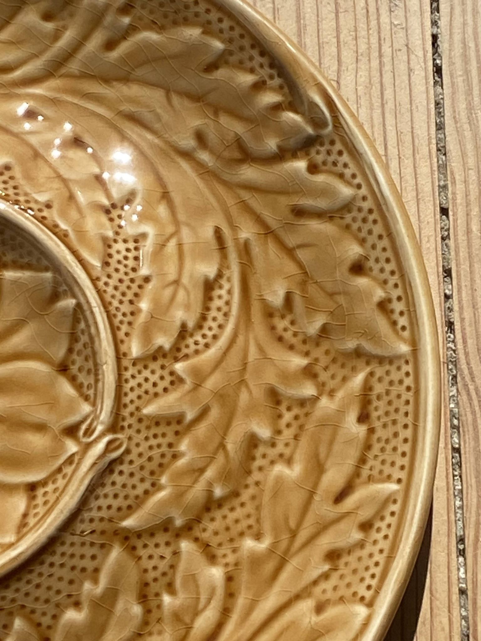 5 asparagus plates in earthenware Manufacture de Gien