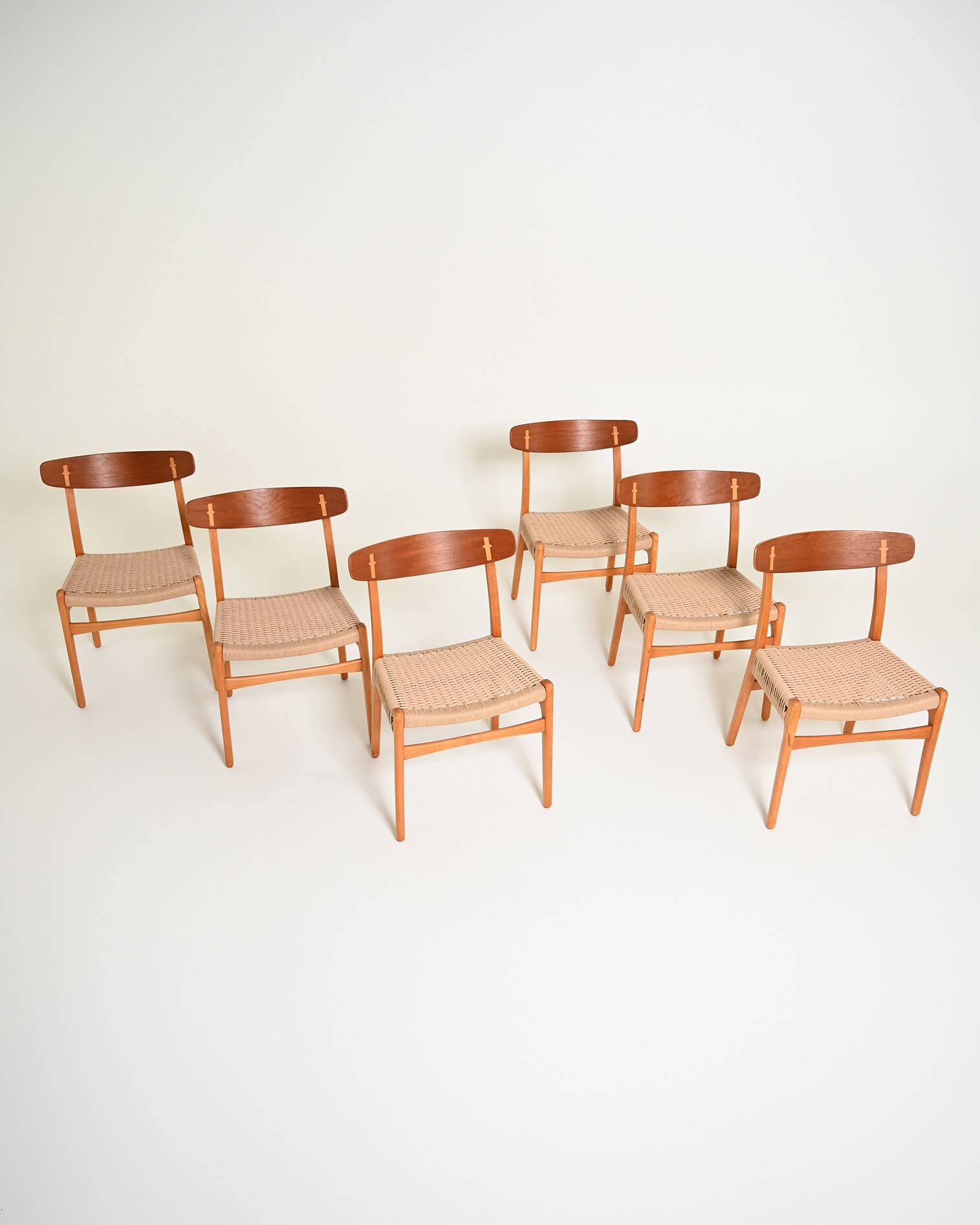 Set of 6 “CH23” chairs by Hans J. Wegner for Carl Hansen & Søn, 1950s