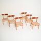Set of 6 “CH23” chairs by Hans J. Wegner for Carl Hansen & Søn, 1950s