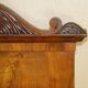 Pair of restored antique consoles from around 1815 in walnut, Regency style with mirror.