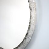 1960 lucite resin round mirror, by ED, 60 cm