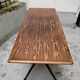Table compas métal et bois