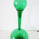 Italian bottle or decanter in green blown glass empoli