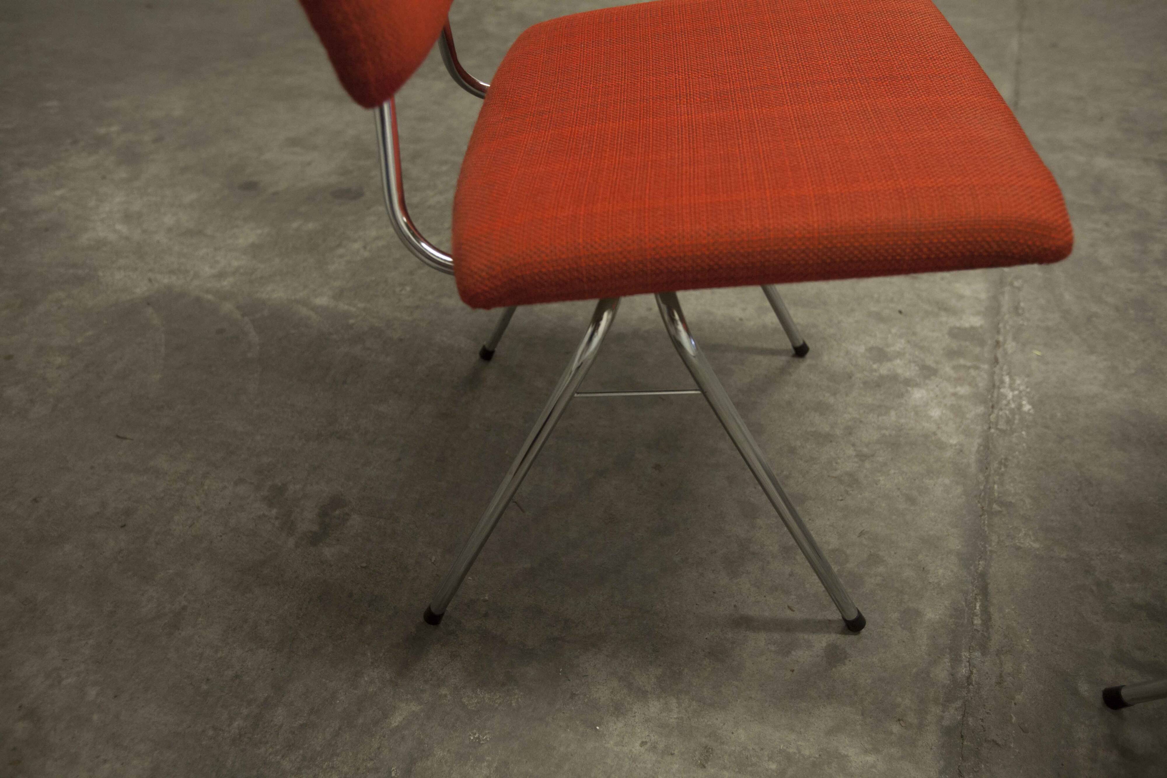 Pair of compass model chairs by Pierre Guariche for Les Huchers-Minvielle France 1955