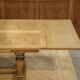Large sculptural oak table from the 1950s.