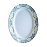 Oval dish green service napoleon model labrador