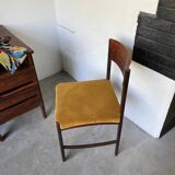 Bureau et sa chaise scandinave palissandre