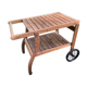 Exotic wood serving trolley
