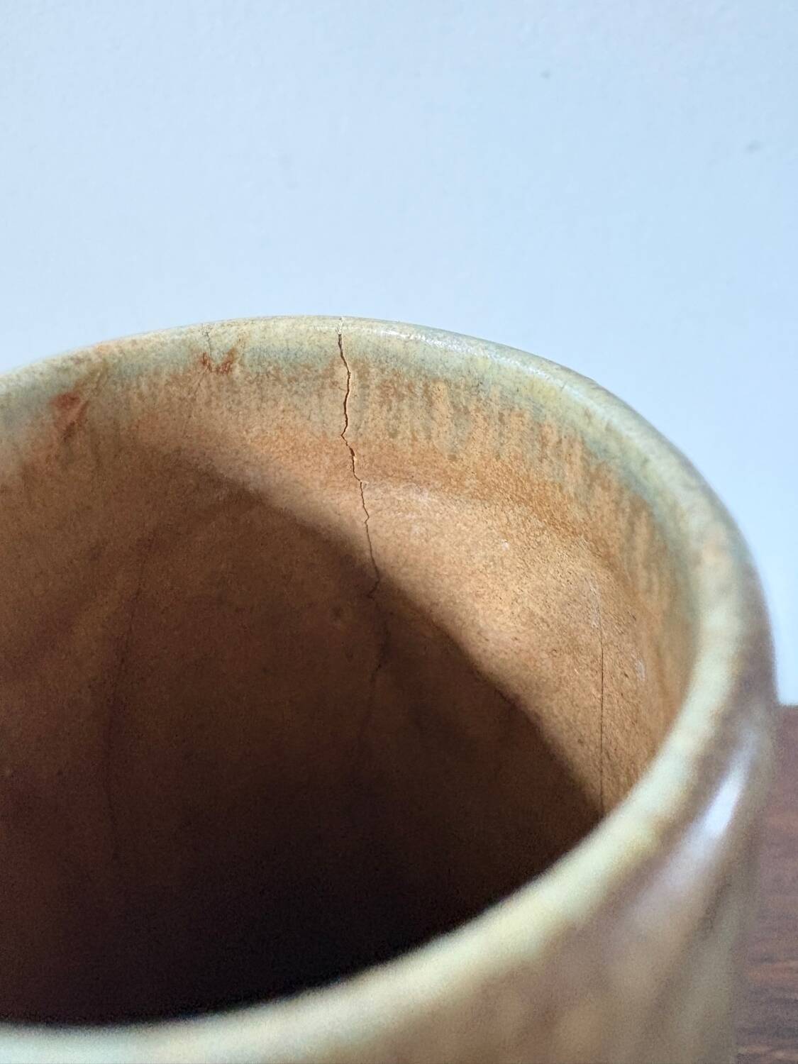 Large ceramic vase Metenier Belgian Art Nouveau