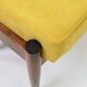 Scandinavian green/yellow corduroy stool Set of 2