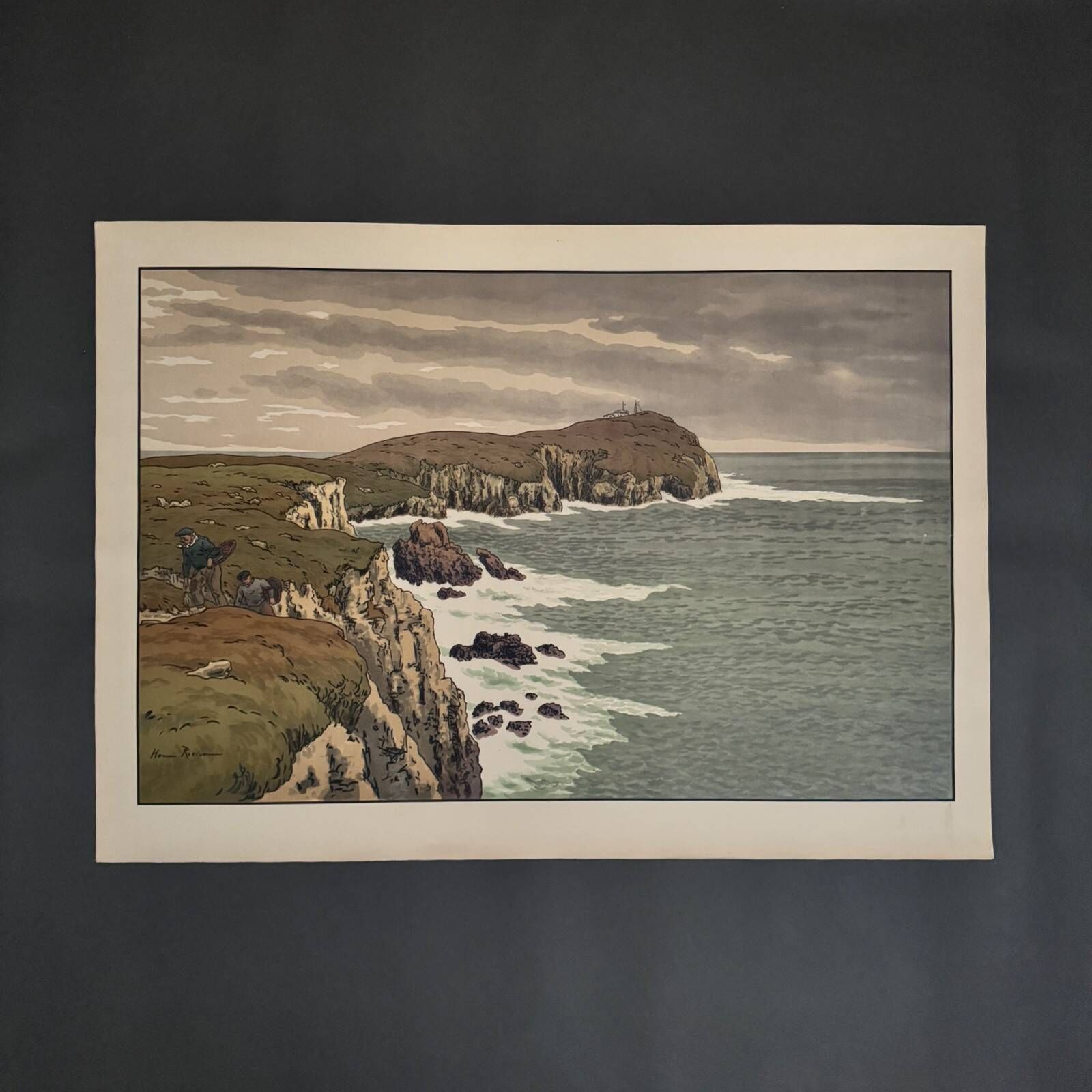 Lithograph by Henri Rivière The Aspects of Nature - The Cape