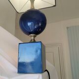 Philippe Barbier blue metal lamp