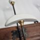 Bistro wall rack in porcelain, metal and wood, vintage