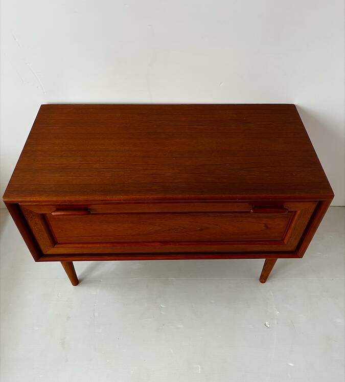 Scandinavian low "TV" unit in teak.