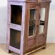 Antique Burmese teak sideboard with original mauve patina