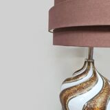 Vintage Italian design large swirl table lamp 1970 'Kremlin'