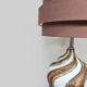 Vintage Italian design large swirl table lamp 1970 'Kremlin'