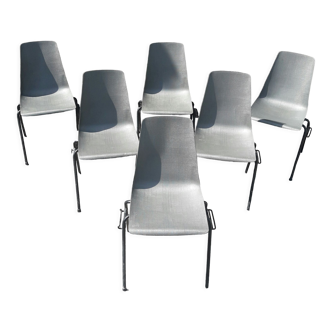 Set of 6 chairs Fantasia ref 2005 Robin Day style