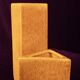 Sculptural Amber Ceramic Space Age Vase, Italy 1970