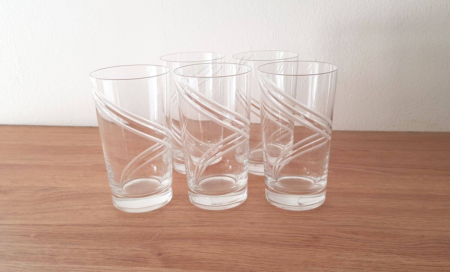 Glasses 5 crystal d'arques farandoles