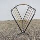 Steel and brass magazine rack