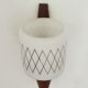 Applique scandinave en teck et opaline