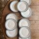 Set of 10 vintage ironstone plates by Henry of Sarreguemines.