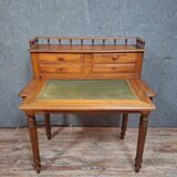 Antique Louis Philippe style desk with a tiered design - walnut - 19th century