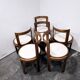 Chaises de salle à manger en bois courbé des années 1960, lot de 6