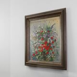 20th Century Baroque Still Life with Flowers by Roger Remmerie, Belgium