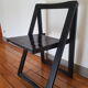 Chaise pliante noire