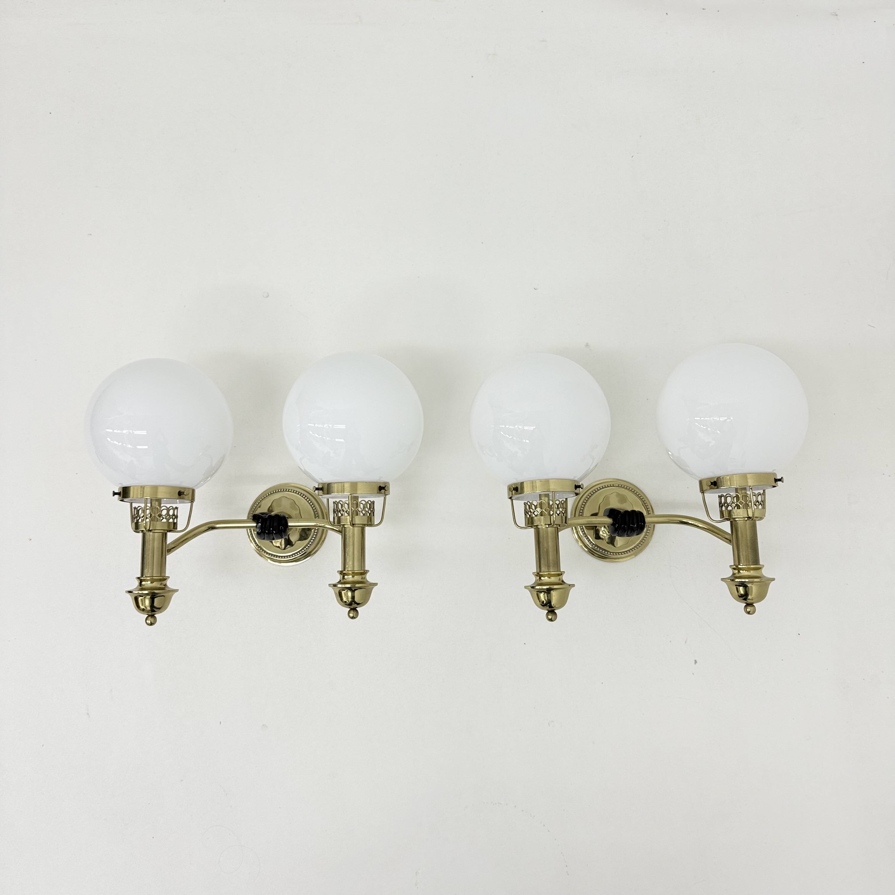 Brass Sconces by Vereinigte Werkstätten München 1970s
