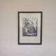 Framed antique engraving — "House of the Pastry Chef"
