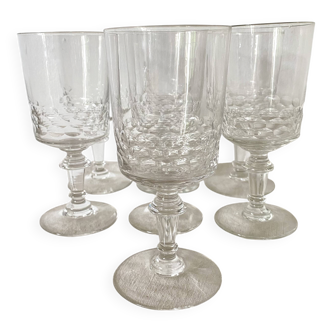 Verres à pied , varres à vin années 60